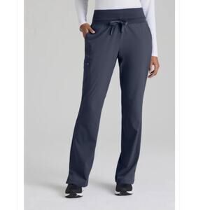 New BARCO ONE Stride 5-Pocket Yoga Scrub Pant Women’s SIZE M Steel 5206